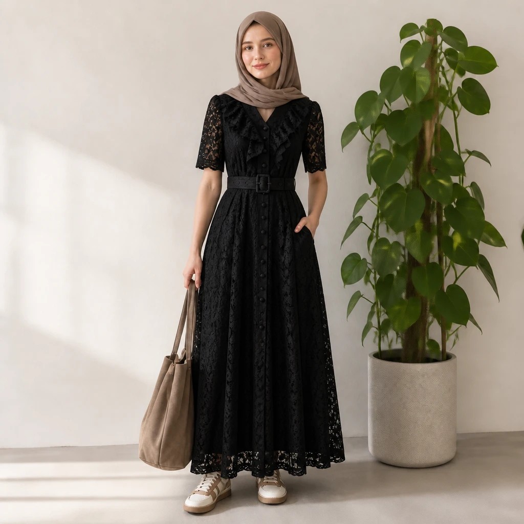 پیراهن دانتل سودابه